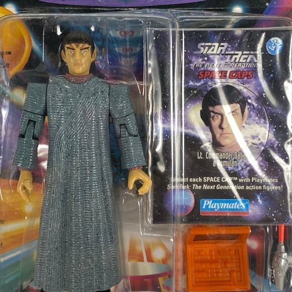Playmates 1994 Lt Commander Data as Romulan Star Trek TNG Action Figure* - Picture 5 of 5